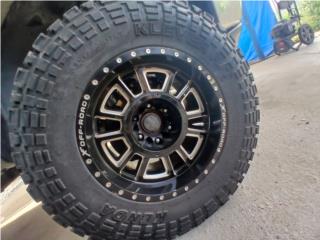 4 aros xf offroad 17x10 12 rotos gomas 33