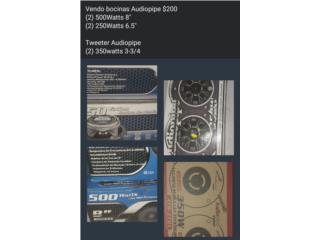Bocinas y Tweeter audiopipe , Puerto Rico