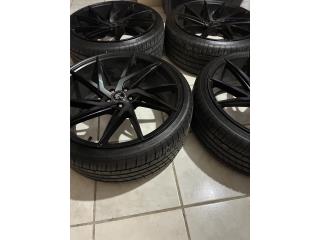 Vendo aros 22 con gomas casi nueva, Puerto Rico