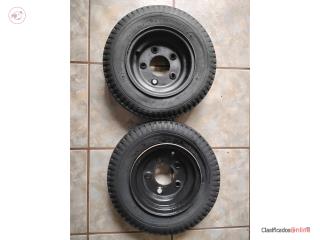Aros con gomas para carret�n galvanizado , Puerto Rico
