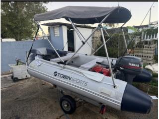 Balsa Tobin sport con carretón y Evinrude 15
