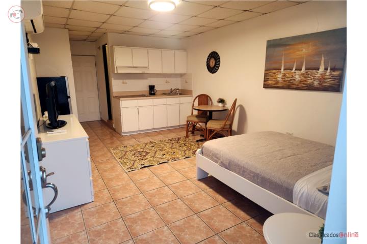 Estudio amueblado Hato Rey luz agua WiFi incl