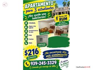 APARTEMENTO PARA ESTUDIANTE AL LADO DEL RUM