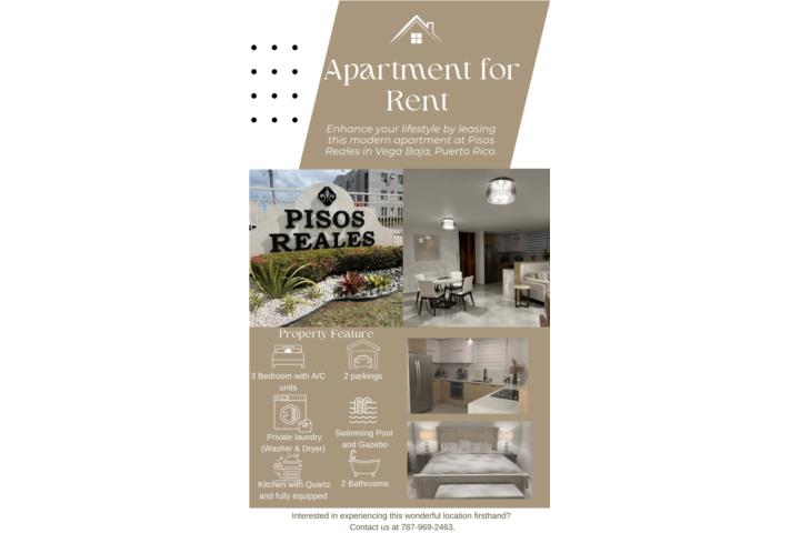 Condominio-Pisos Reales Apartamento Remodelado Pisos Reales Apartamento en Vega Baja