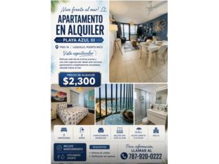 Alquiler Condominio Playa Azul Se alquila precioso apartamento  Luquillo