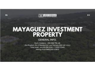 Puerto Rico - Bienes Raices VentaInvestment Property Mayaguez Puerto Rico  Puerto Rico