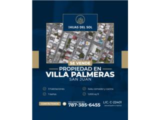 Puerto Rico - Bienes Raices VentaTu Nuevo Hogar! Casa 3h/1b en Villa Palmeras Puerto Rico