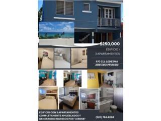 Puerto Rico - Bienes Raices VentaEdificio con 3 Apts. Amueblados  Puerto Rico