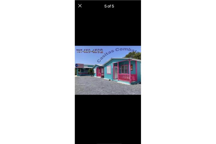 3 Casas de Playa, 1 camper, localizacion perfecta de valor, solo 1m de las playas Combate, lado supe