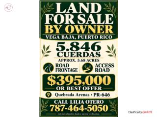 5,846 ACRETA IN VEGA BAJA SPACE TO DR...