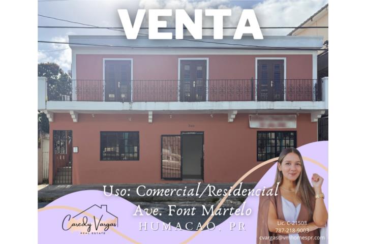 Propiedad de Uso Comercial/Residencial en Humacao🏡 Excelente propiedad ubicada en la Ave.