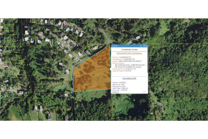 RUSTICA: Finca #7,096 - Parcela de terreno de forma irregular, localizada en el barrio Ciénaga Alta