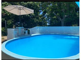 Casa madera con piscina