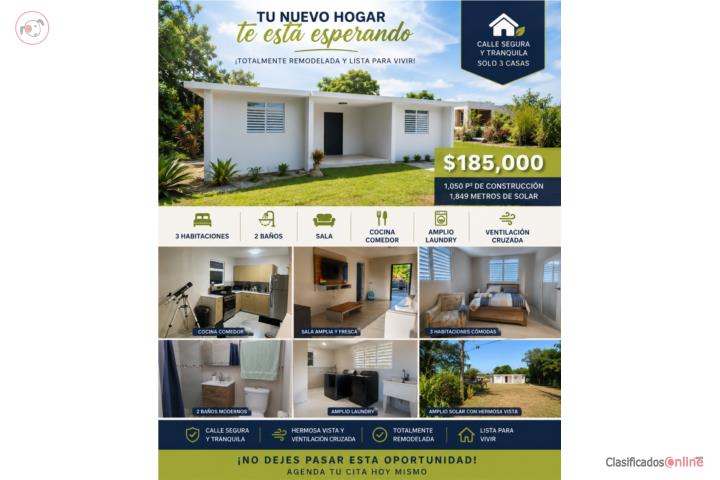 BO. CEIBA NORTE TOTALMENTE REMODELADA