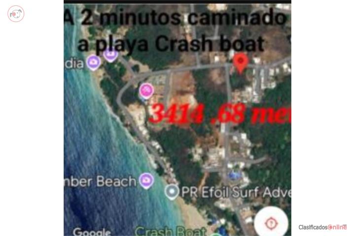 Solar a minutos del crash boat y playa India
