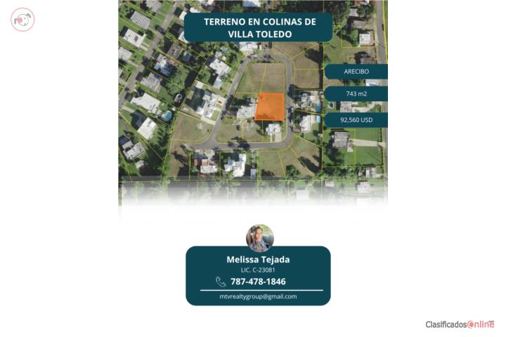 Lot in Colinas De Villa Toledo, Arecibo