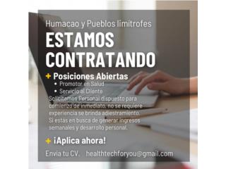 Promotor en Salud y Servicio al cliente