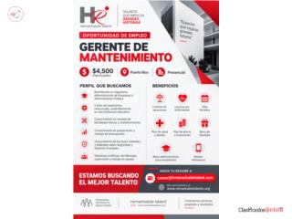 Gerente de Mantenimiento