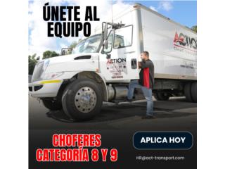 CHOFER DE CATEGORIA #9 - EMPLEADO TIEMPO COMPLETO