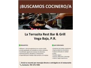 Cocinero (a) de Comida Criolla- Vega Baja