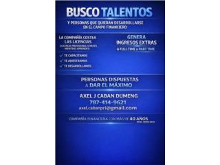 Oportunidad laboral (servicios financieros)