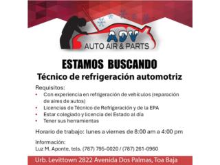 Se busca técnico de refrigeración automotriz