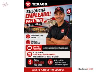 Empleado estaci�n de Gasolina PART TIME