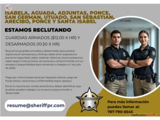 GUARDIAS ARMADOS Y NO ARMADOS