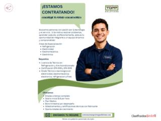 TECNICOS REFRIGERACION|ELECTRICIDAD|ELECTRONICA