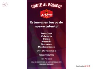 Multiples Posiciones Disponibles 