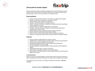 Oferta de Empleo en Atención al Cliente y Logística