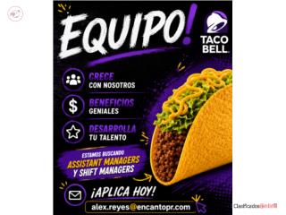 UNETE AL EQUIPO DE ASOCIADOS  DE TACO BELL