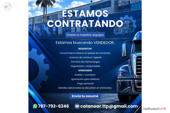 VENDEDOR | LUNES A VIERNES | FULL TIME