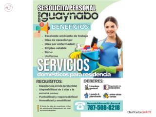 Job Opening: Domestic Service in Guaynabo