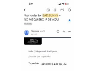 Taquillas para Bad Bunny DBTMF, Puerto Rico