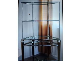 Tablillero en madera y cristal