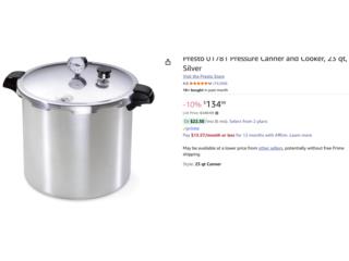 Presto01781 23-Quart Pressure Canner & Cooker