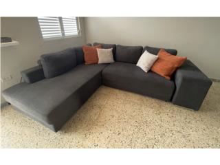 Mueble seccional azul