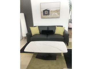 SOFA EN PIEL CON MESA 
