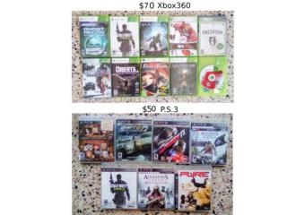 10 Xbox 360 $70 y  7  Playstation 3 $50, Puerto Rico