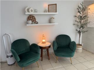 Set de 2 butacas verdes