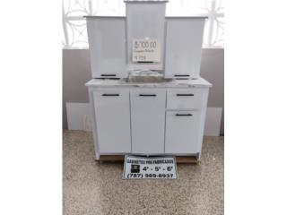 NUEVO DE PAQUETE! GABINETE 4' PVC  