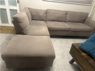 Mueble seccional color gris 