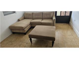 juego Sala sofa en L y Ottoman