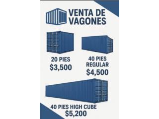VENTA DE VAGONES DE 20' Y 40' , Puerto Rico