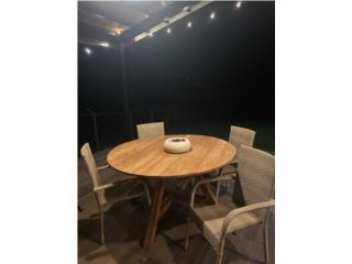 Juego de patio - comedor madera Teca, Puerto Rico