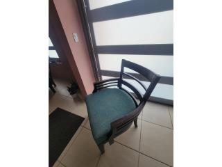 Butaca madera solida color Teal