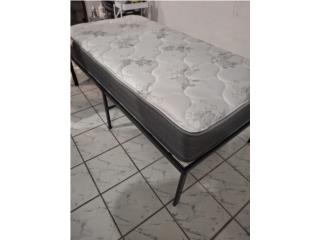Mattress twin y frame de metal