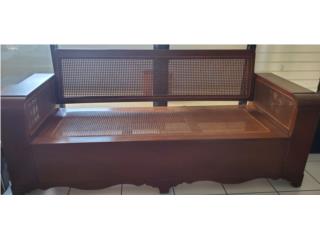 Sofa en pajilla y madera