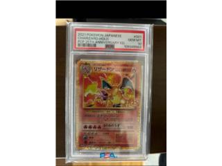 2021 POKEMON JAPANESE CHARIZARD 25TH PSA10, Puerto Rico